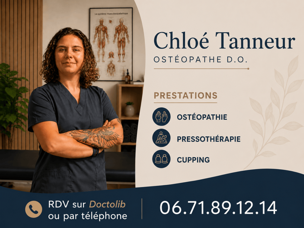 Chloé Tanneur ostéopathe de Baccarat